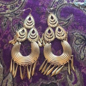 Gold Dangle Earrings